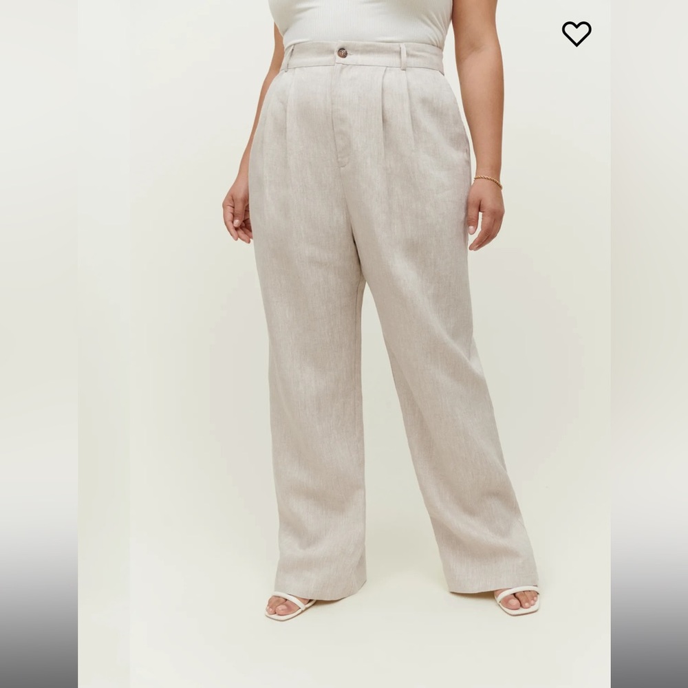 The Reformation Linen Vesta Pant
